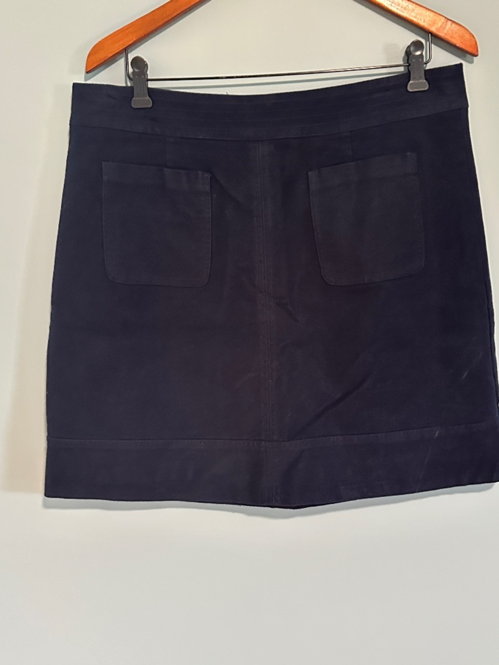 Boden Navy Mini Skirt, 2 front pockets, size 12